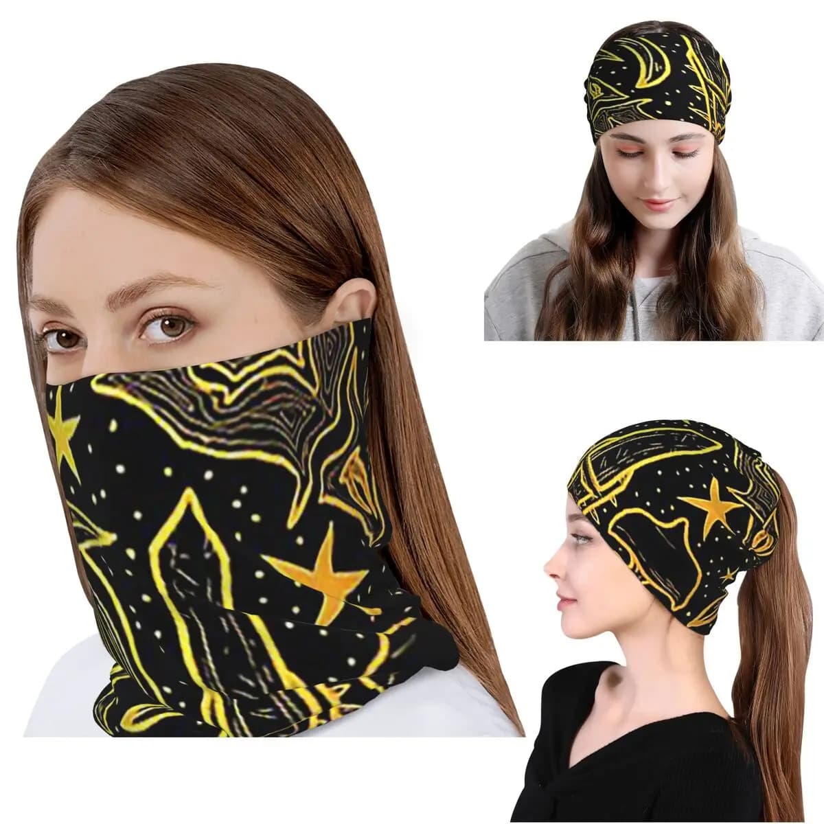 Nerevar Morrowind GOTY Edition Inspired Scrolls Elder RPG Dunmer Bandana Copricollo Maschera Sciarpa Sciarpa da ciclismo Berretto
