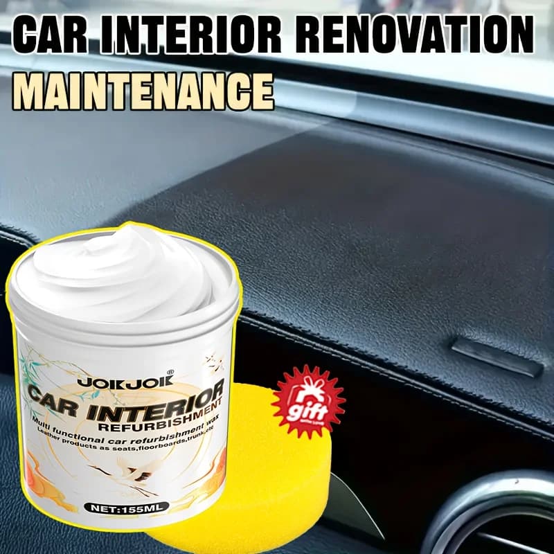 Cera lucidante per interni auto, pasta per riparazione graffi, crema per rinnovamento pneumatici, restauro di parti in plastica, sbiancamento, prevenzione delle crepe
