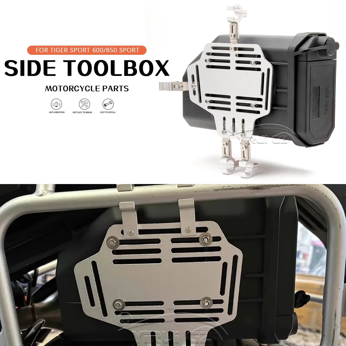 Cassetta degli attrezzi per moto Cassetta degli attrezzi Scatola decorativa laterale impermeabile Kit di pronto soccorso/rottura Cassetta degli attrezzi PER TIGER SPORT 600/850 SPORT 600 850