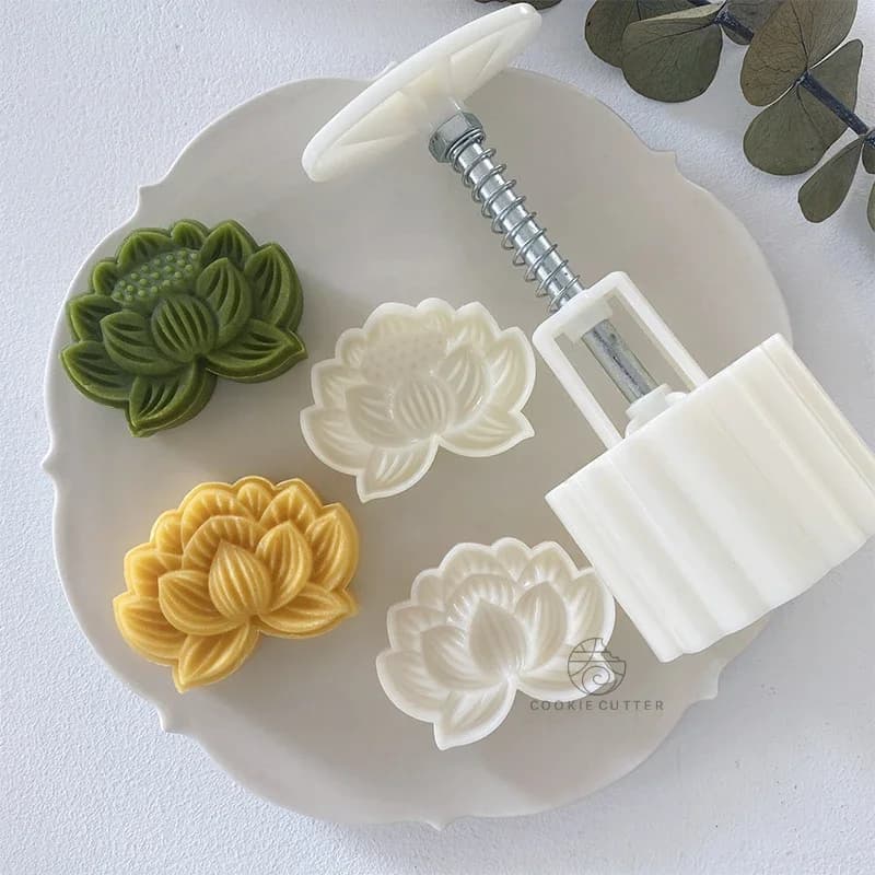 50g Lotus Mung Bean Cake Moon Cake Modello Domestico Iced Dim Sum Modello Stampato con Rilievo A Mano Die Dim Sum Cottura