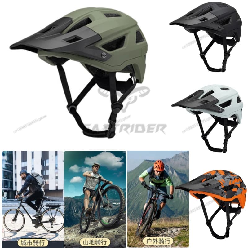 Bike helmet Integrated lightweight mountain bike helmet for adults, men and women, riding helmet downhill, bicycle equ