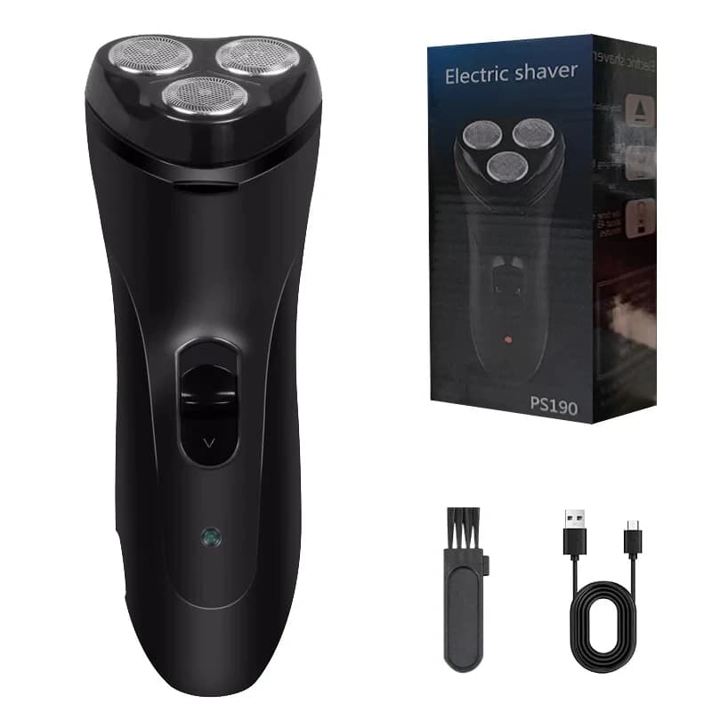 Nuovo Modello 2026: Regolabarba Elettrico Ricaricabile USB per Barba, Viso e Tempie, Ideale per Camper e Roulotte