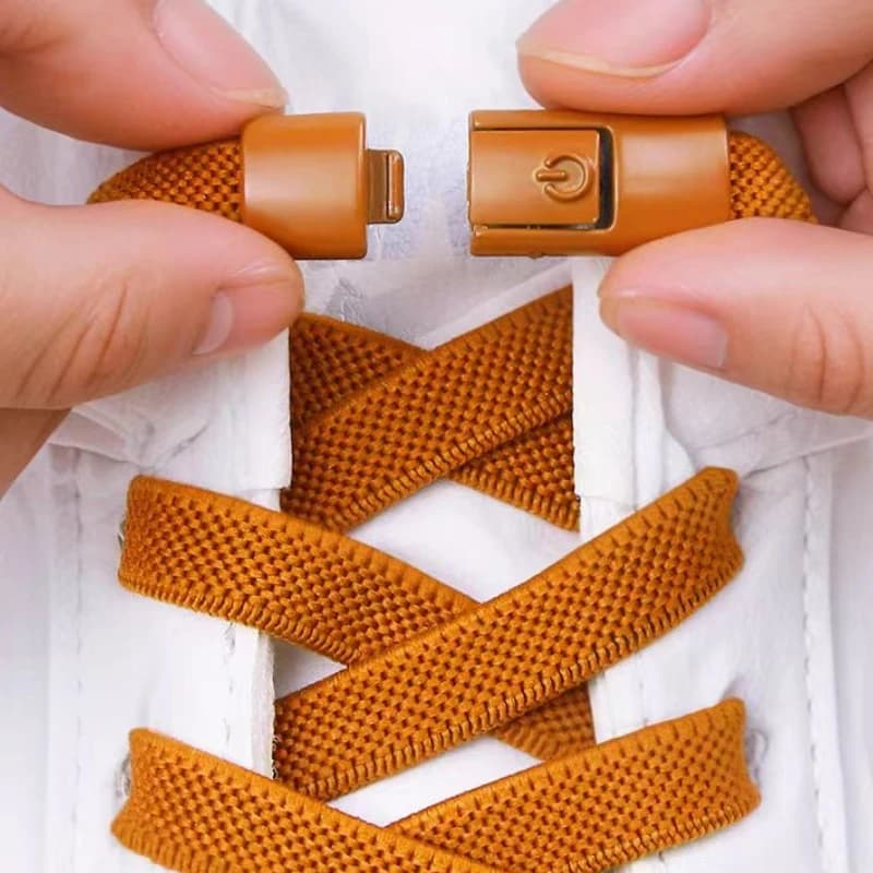 Nuovi lacci con chiusura a pressione senza lacci Gradient Flats Lacci elastici Sneakers Bambini Adulti No Tie Lacci per scarpe per accessori per scarpe