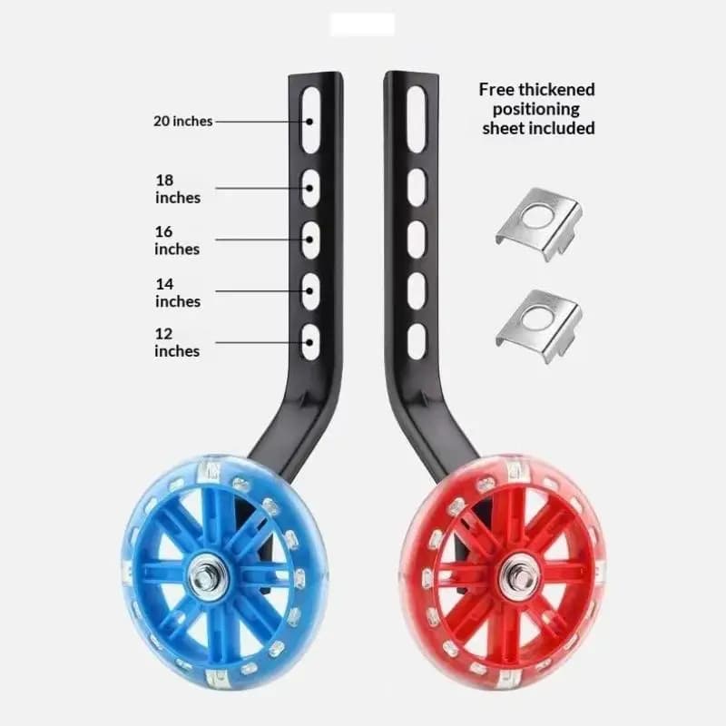 New 1Pair Reinforced Children Bike Wheels 12-20 Inch Heavy Duty Wear Professional Training Wheels Easy InstallAcc