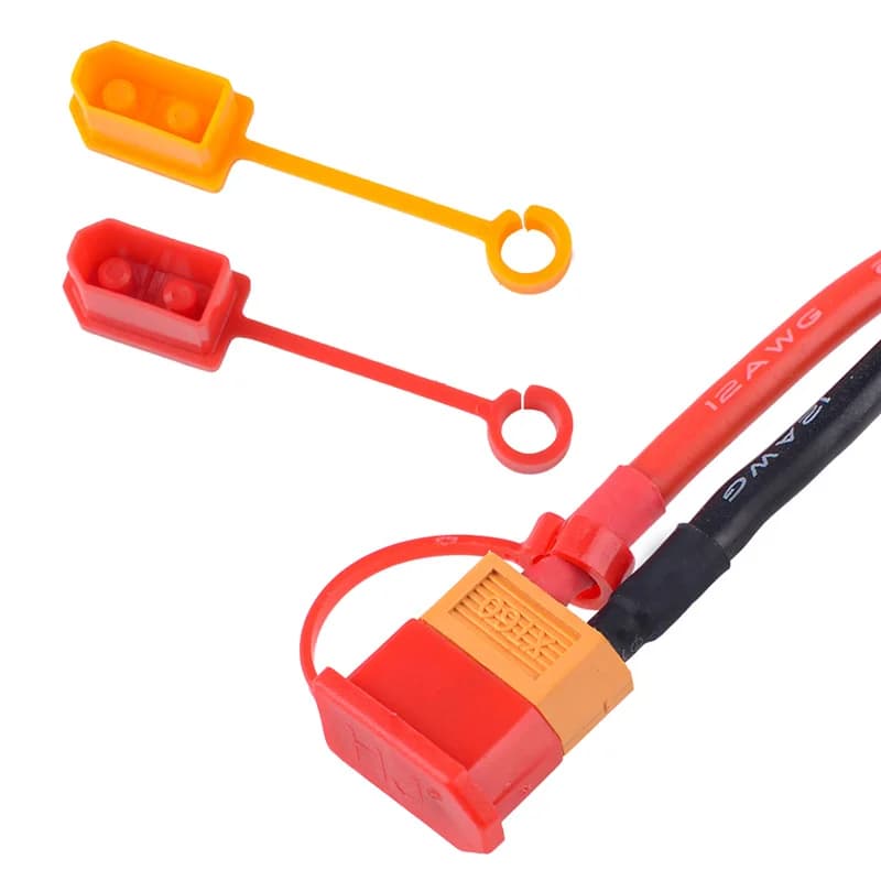 10 Pz/lotto Rosso Arancione XT60 Spina Terminale In Gomma Isolato Tappi di Copertura Protettiva Caso Adatto per Rc Lipo Batteria Tappi Antipolvere