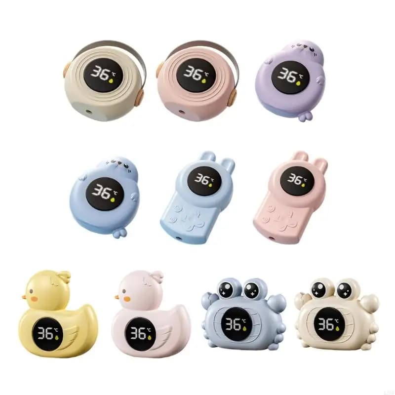 Facile da usare Cartoon Baby Bath Monitor Monitoraggio del clima in reale Pannello LCD facile lettura con 3 temperature