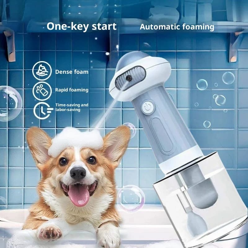 Generatore di Schiuma Automatico per Animali Domestici di 2a Generazione, Schiumatore per Shampoo Cani e Gatti, Macchina per Bolle, Schiumatore per Toelettatura