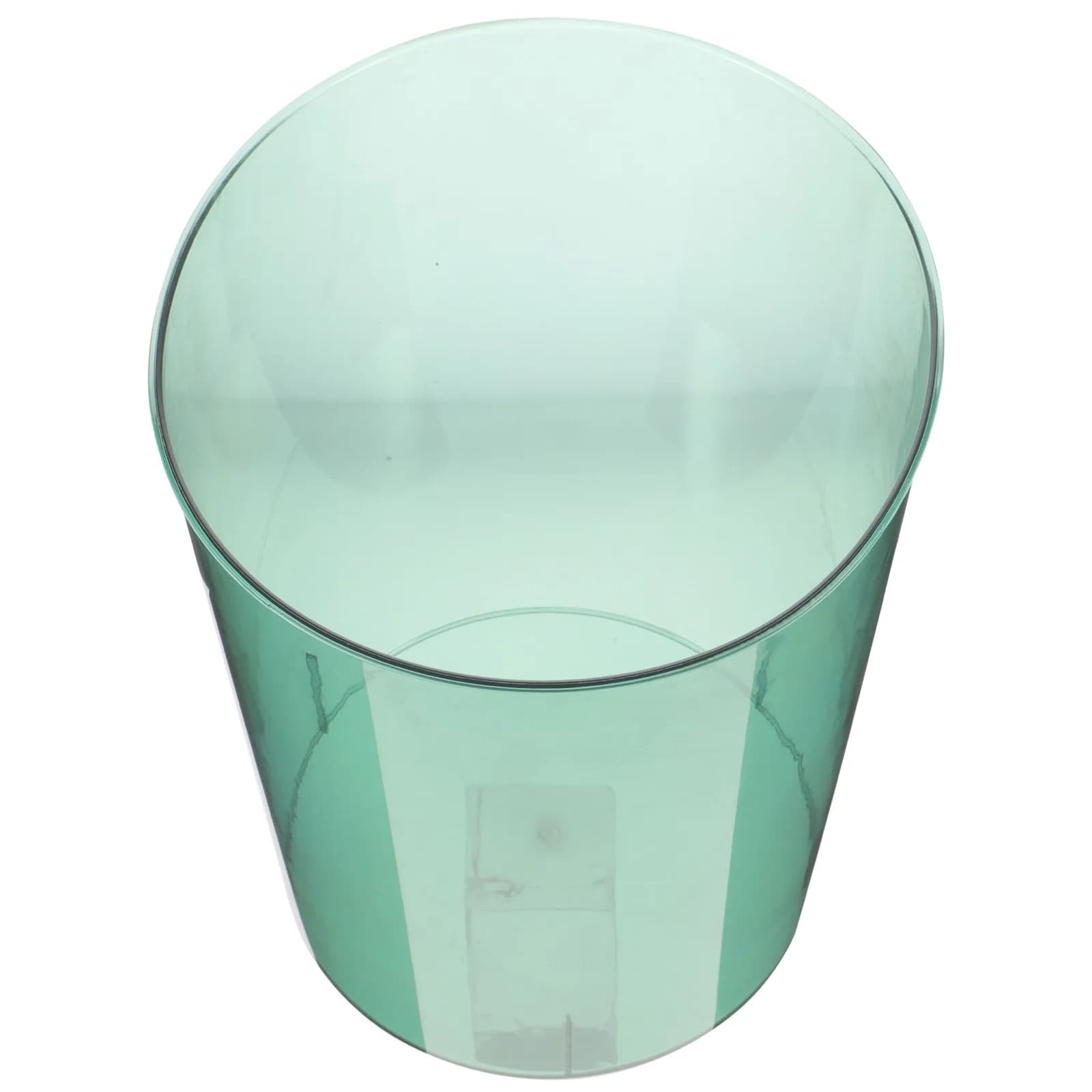 1Pcs Transparent Pet Trash Can for Home Office Bedroom Small Modern Waste Bin with Visible Capacity Creative Flower Arrangement