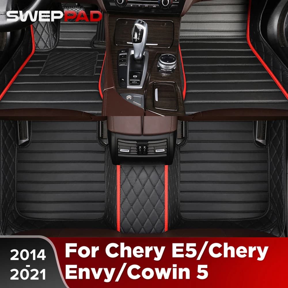 Tappetini per Auto per Chery E5/Chery Envy/Cowin 5 (5 Posti) 2014-2021 20 19 18 17, Rivestimento in Moquette per Tutte le Stagioni, Protezione Interna per Pavimento