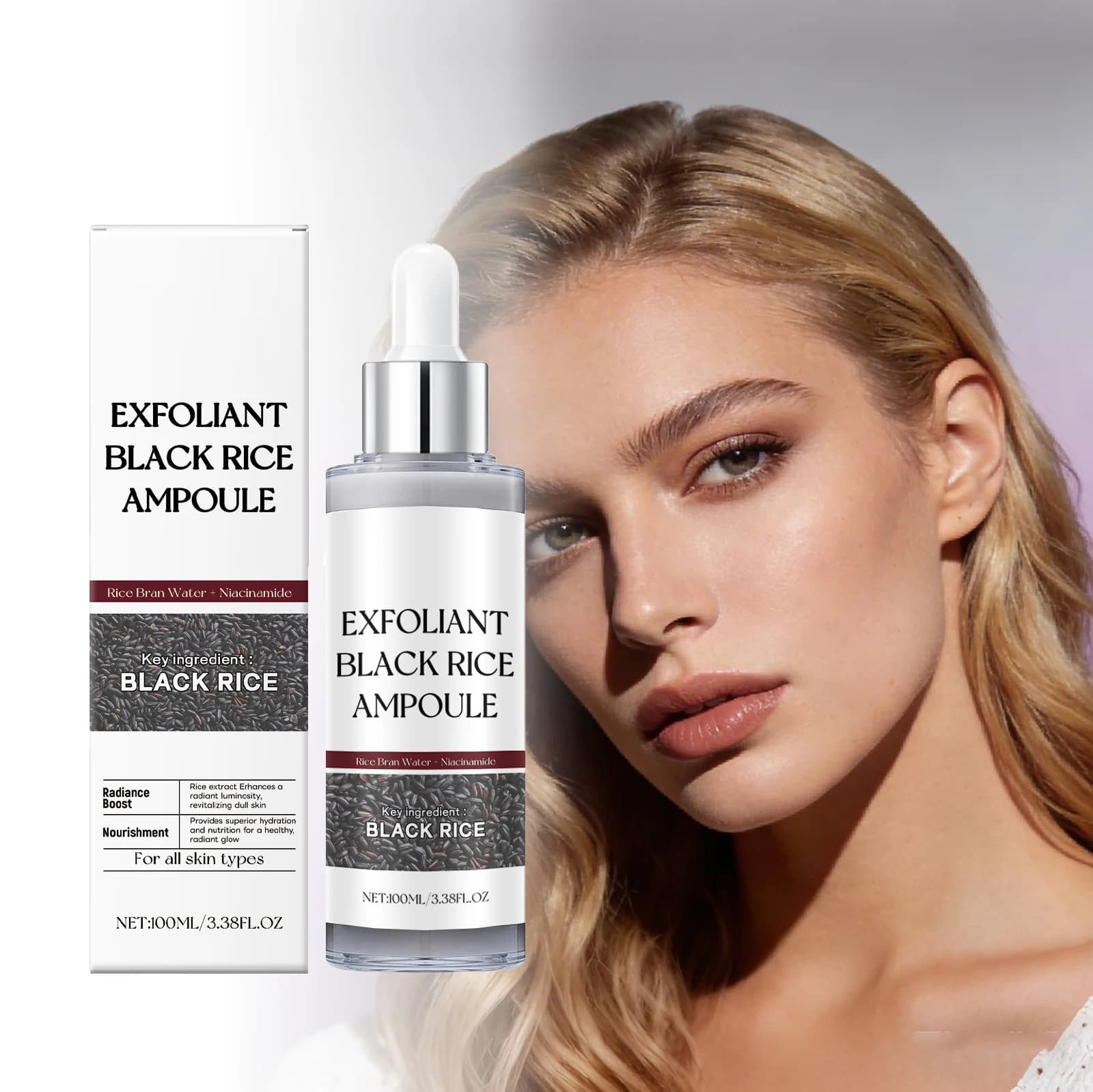 Essenza esfoliante per il viso, leviga la pelle, ammorbidisce la pelle morta, migliora la condizione della pelle, migliora la barriera, esfoliante facciale di facile assorbimento