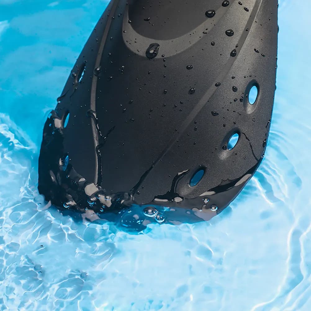 1Pair Snorkeling Short Adjustable Open Heel Design Soft Swim Flipper Swimming Training Fins for Adults