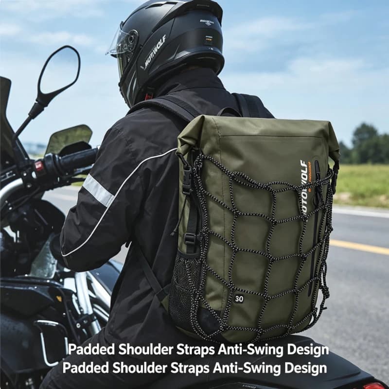 Outdoor universal Reflective Travel Bag Motorcycle bicycle Biking bag Full Face Helmet Backpack Hiking bag Large Off-road Bags