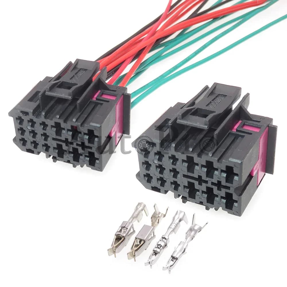 1 set 15 fori 1J0 962 615 1J 0962615 Presa per cavo ECU automatico per assemblaggio CA con connettore terminale per computer per auto per VW