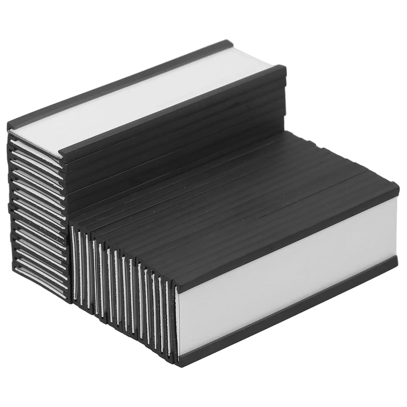 30 Pezzi Portaetichette Magnetici per Scaffali, Design a Scheda Facilmente Intercambiabile per Contenitori di Stoccaggio, Cassette degli Attrezzi, Scaffali Metallici, Organizzatori