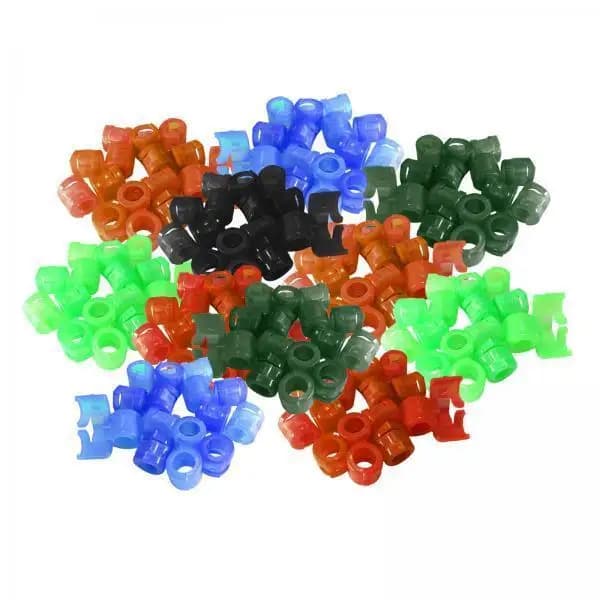 2x 50 Pigeon Leg Rings Bird Rings Identification Race Colorful , 100PCS Mixed Colors