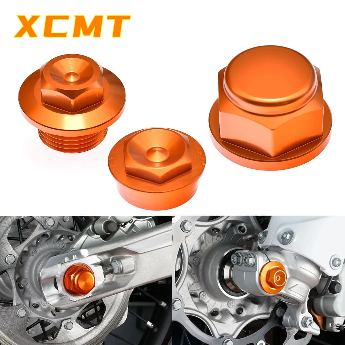 CNC Anteriore Ruota Posteriore Dado di Bloccaggio Bullone Catena Posteriore di Regolazione Asse Blocco Asse Ruota Dado Cocer Per KTM Husqvarna GasGas EXC XCW TE FE EC