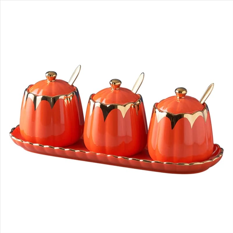 1 set di serbatoi per condimenti da cucina, coperchio in legno, saliera, spezie, condimento da cucina Pentola-AT30