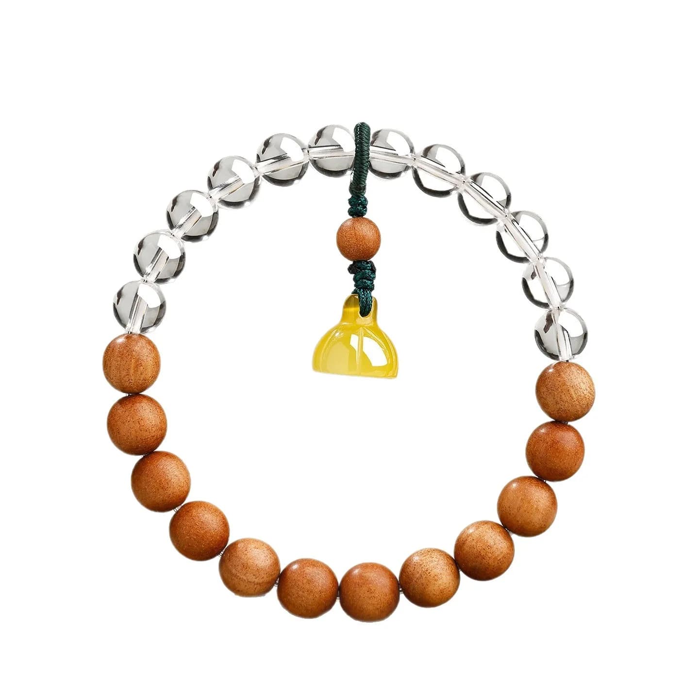 Natural Sandalwood Beaded Bracelets for Men and Women Five Elements Themed Jewelry Gifts