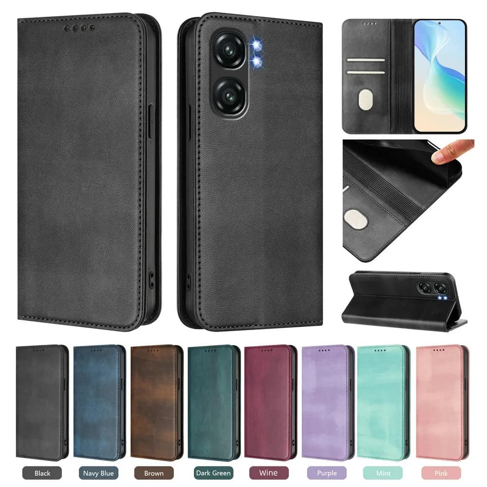 Custodia a Libro di Lusso in Pelle con RFID e Magnete per Oukitel C69, Compatibile con Oukitel C65, C62, C59, C58, C57 Pro, C68, C69, C5, C3, C2, C1