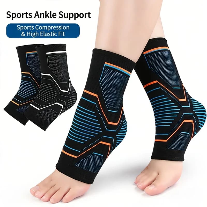 1 Paio di Supporti per Caviglia, Fascia Compressiva per Fitness, Ciclismo, Yoga, per Uomo e Donna, Recupero da Fascite Plantare