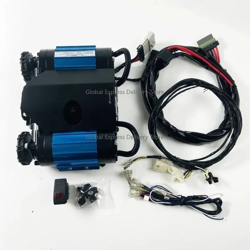 Gonfiatore per pneumatici 4x4 con compressore d'aria automobilistico a doppio cilindro
