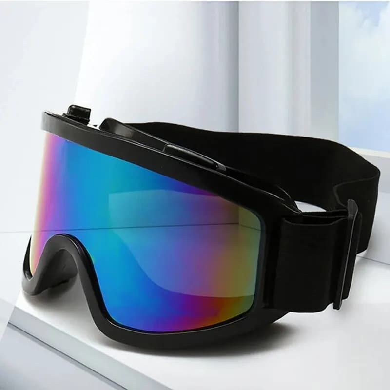 Occhiali Protettivi per Casco Moto, Sport all'Aperto, Antivento, Antipolvere, Occhiali da Sci, Snowboard, Motocross, Antiriot
