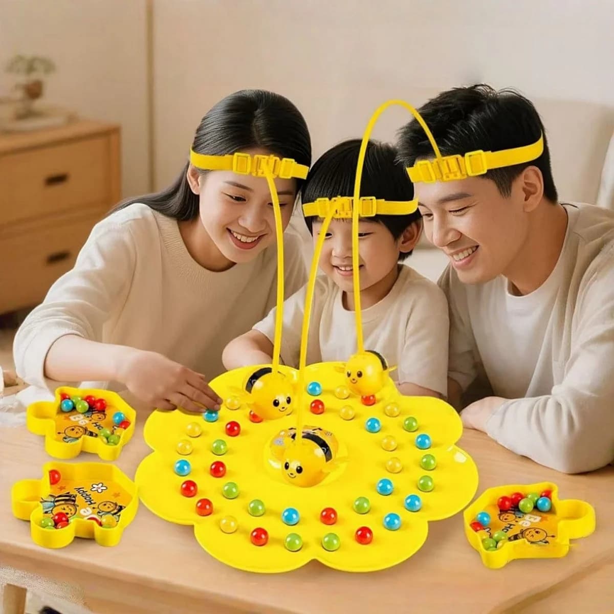 Gioco da Tavolo Multifunzionale Little Bumblebee, Puzzle e Giocattoli da Pesca, Giochi Educativi Interattivi per Bambini, Regalo di Natale, Gioco per Famiglia