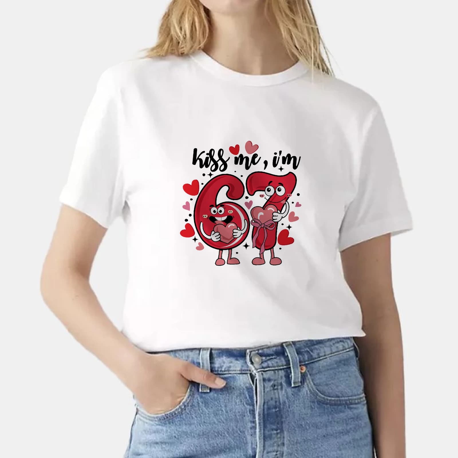 Maglietta 100% Cotone con Stampa Culturale POP 67, Unisex, Regalo Personalizzato per Amici e Famiglia, Abbigliamento Quotidiano