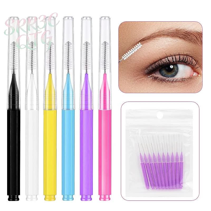 Offerta Speciale: Confezione da 10 Spazzolini Interdentali e Pennelli per Mascara per Pulizia e Trucco
