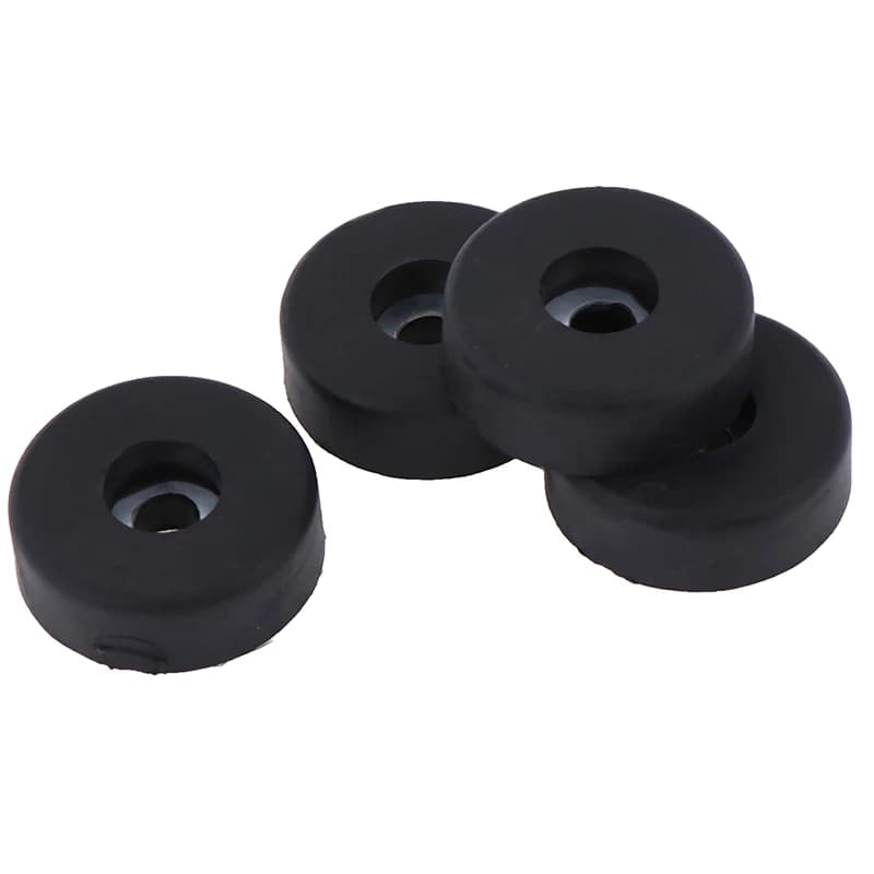Supporto per strumento per piedini con rondella incorporata per paraurti in plastica da 4 pezzi 30x10 mm