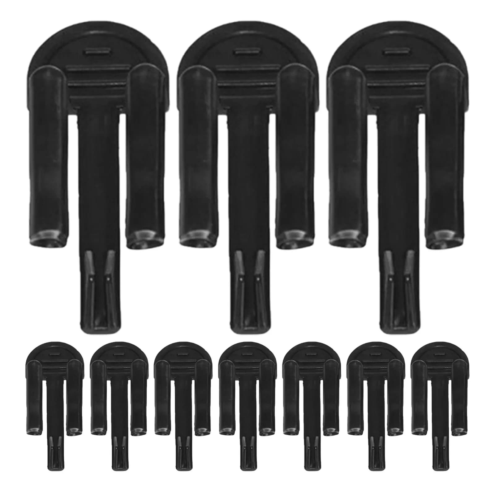 Clip per bidoni della spazzatura da 10 pezzi, supporti stabili in plastica per sacchi della spazzatura, facili da installare, per cucina, ufficio, esterno, cestino multifunzionale per rifiuti