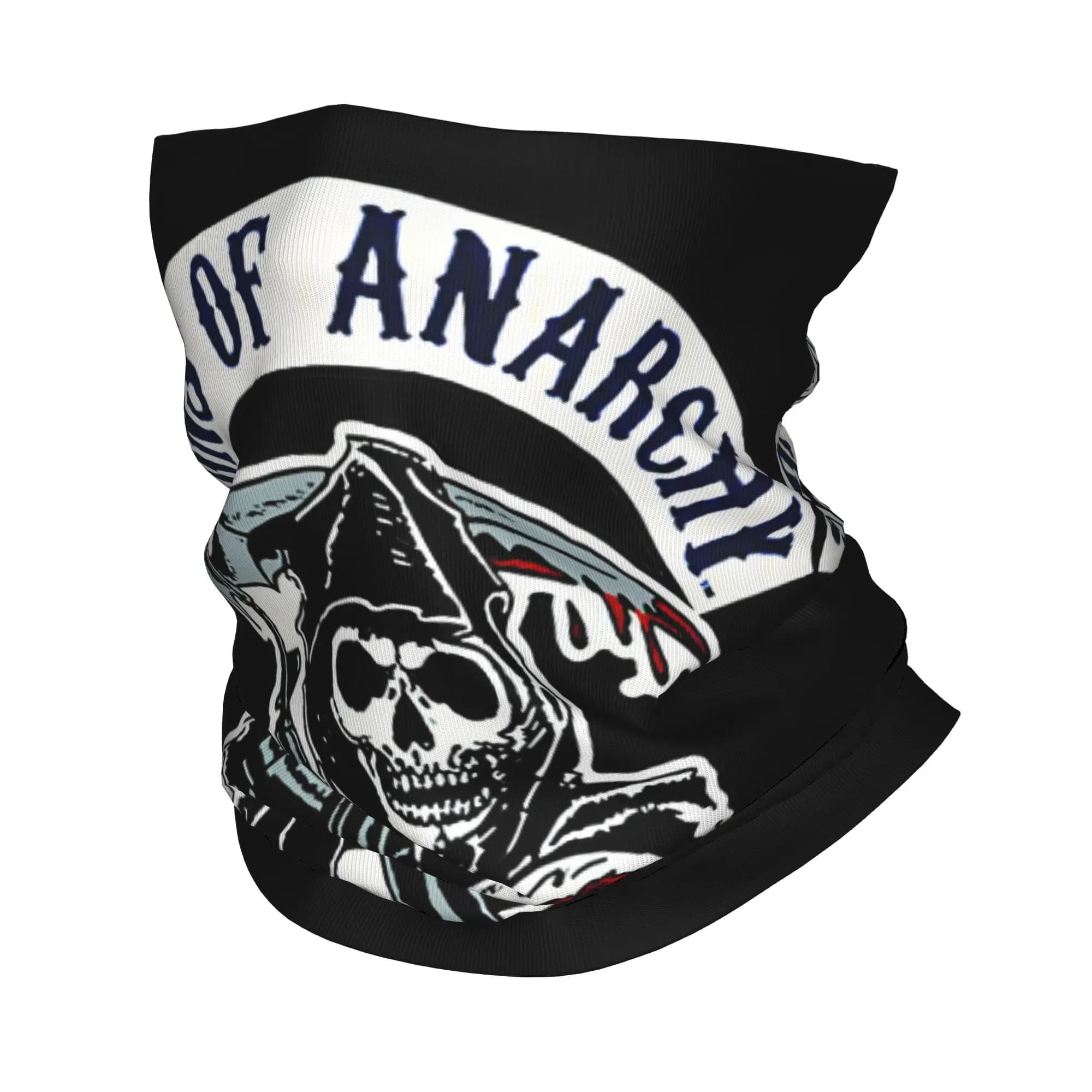 Custom S-Sons of A-Anarchy Bandana Neck Warmer Men Women Winter Ski Hiking Scarf Gaiter Skull Horror TV Movie Face Cover