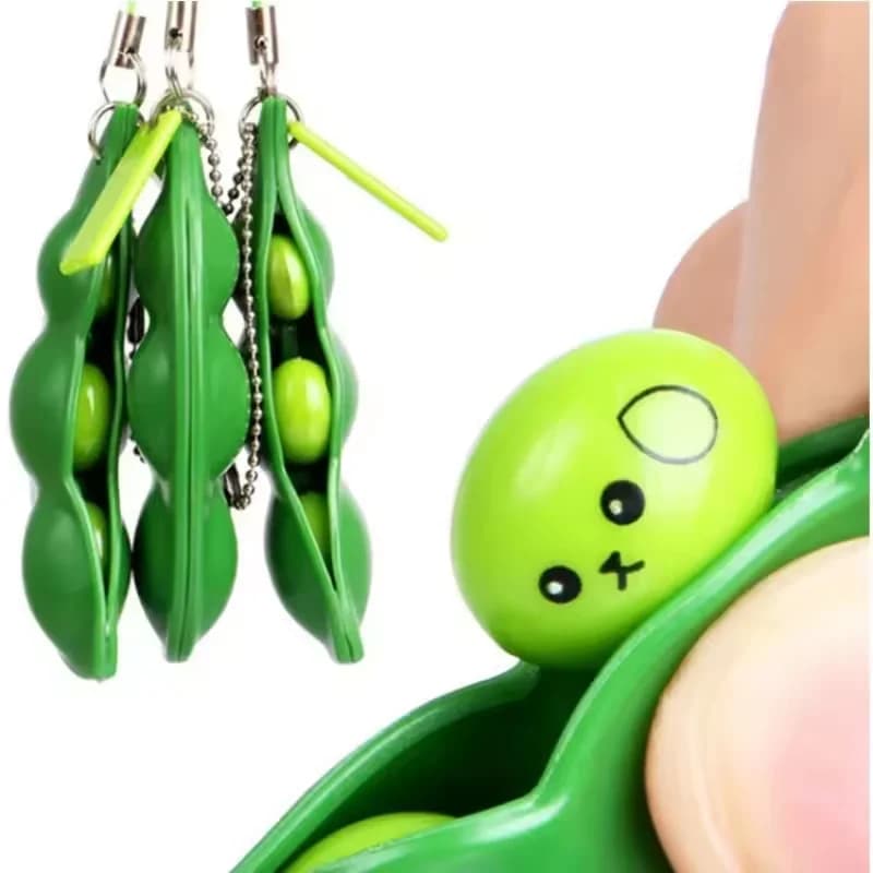 1-3 Pezzi Nuovi Giocattoli Creativi a Forma di Fagiolo, Portachiavi Squishy Antistress, Giocattolo Antistress per Bambini o Adulti, Design