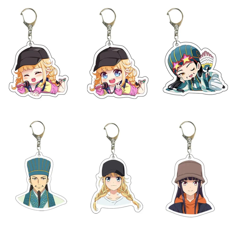 Portachiavi Anime Ya Boy Kongming KABA, Ciondolo per Borsa, Regalo per Studenti e Fan, Ornamenti Esemplari, Anello Portachiavi, Accessorio Moda per Borsa