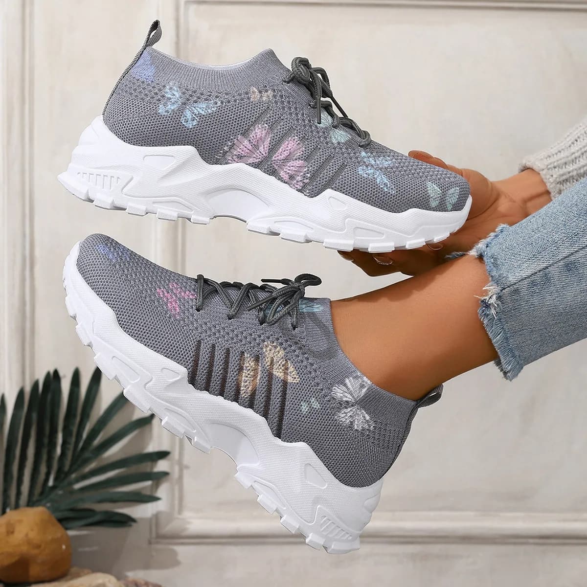 Women's Breathable Sports Shoes, Versatile, Non-slip, Wear Resistant, Lightweight, Large