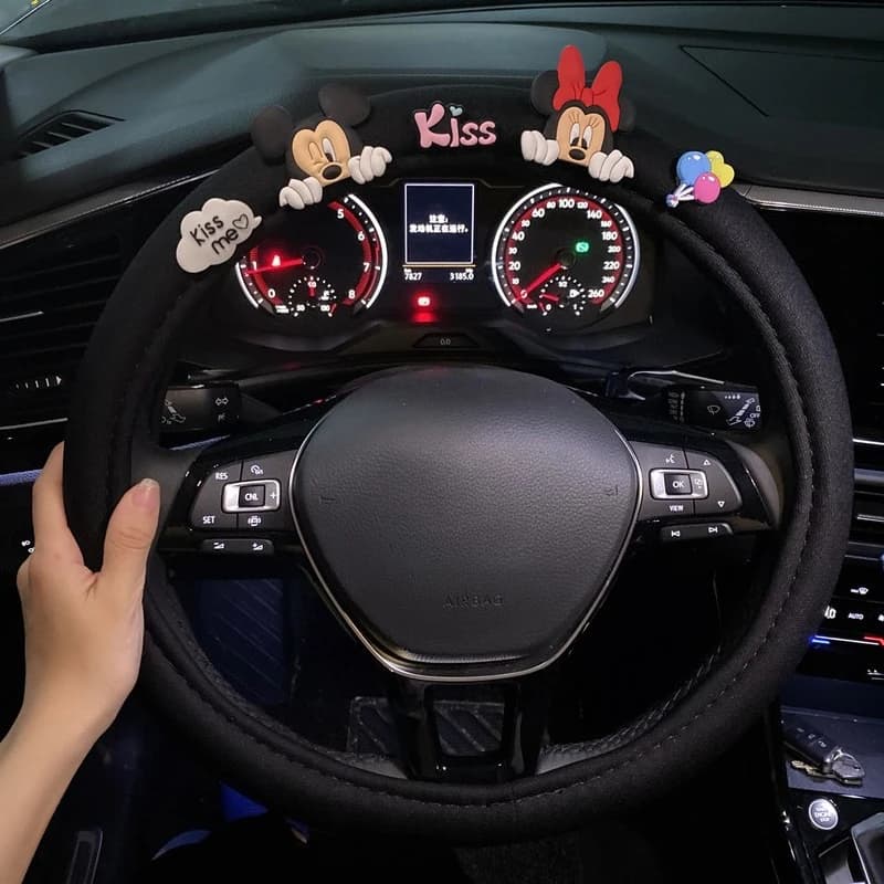 Universal Car Cover Sympathetic Car Car Animated Car Mickey Mouse Summer Breathable Anti-slip Suction Cover