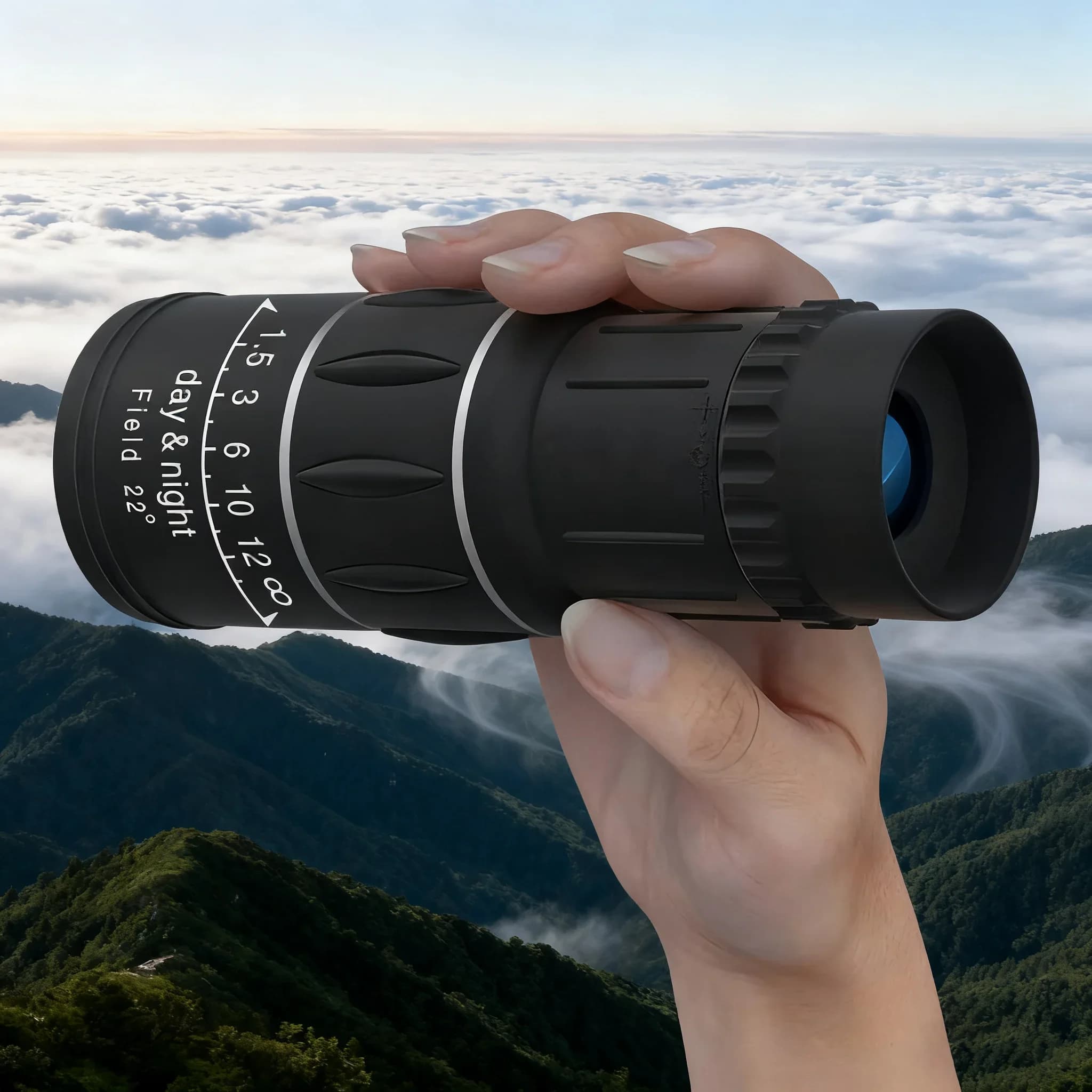 High Power Monocular Telescope 16x52 with Double Fire and Zoom Optical, High Magnifying Cannoculars and Long Range