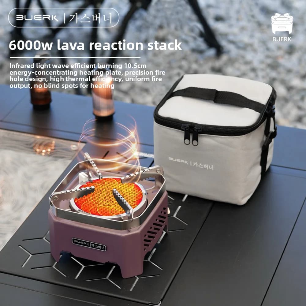 2025 Energy saving High fire power 4000W Infrared stove for outdoors Camping stove Separate type oven Windproof stove head