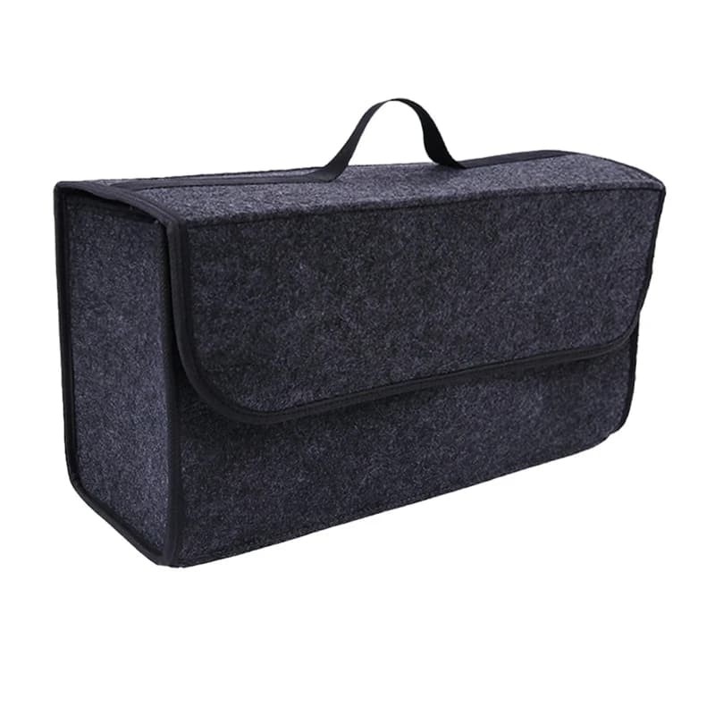 Organizer per Auto in Feltro, Contenitore Antiscivolo per Bagagliaio, Borsa Multiuso con Tasche Multiple per Organizzazione Auto