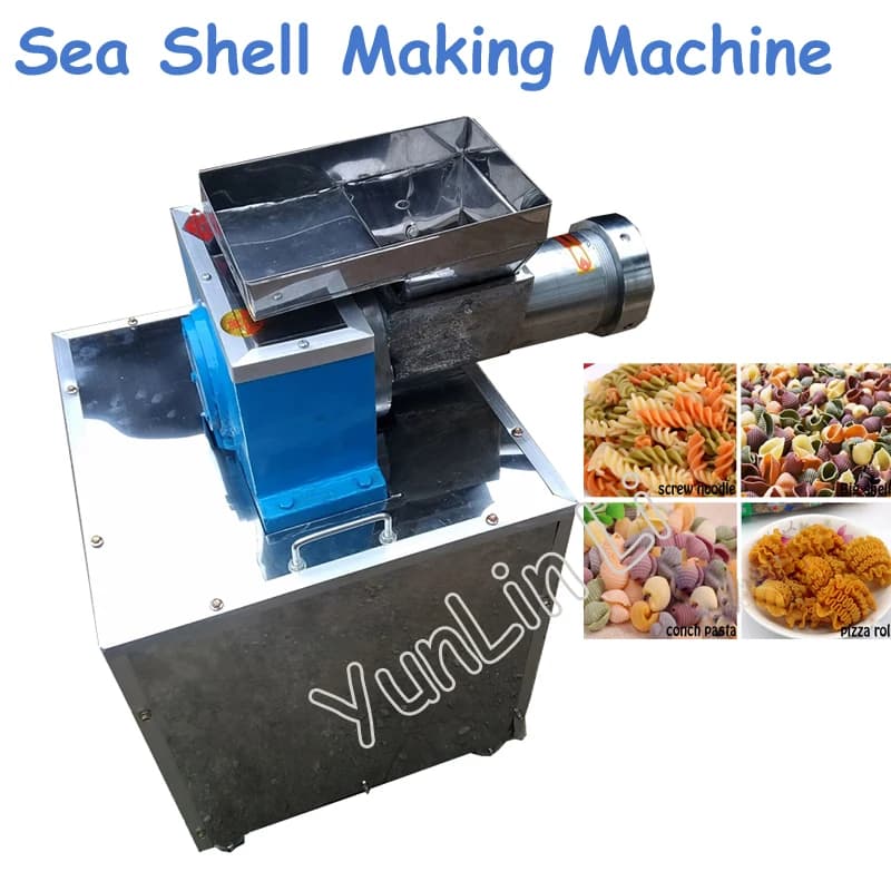 60 tipo Noodle Maker Macchina per pasta commerciale Processore Macchina per fare conchiglie di mare Farina alimentare Macaroni Rotoli di conchiglie croccanti