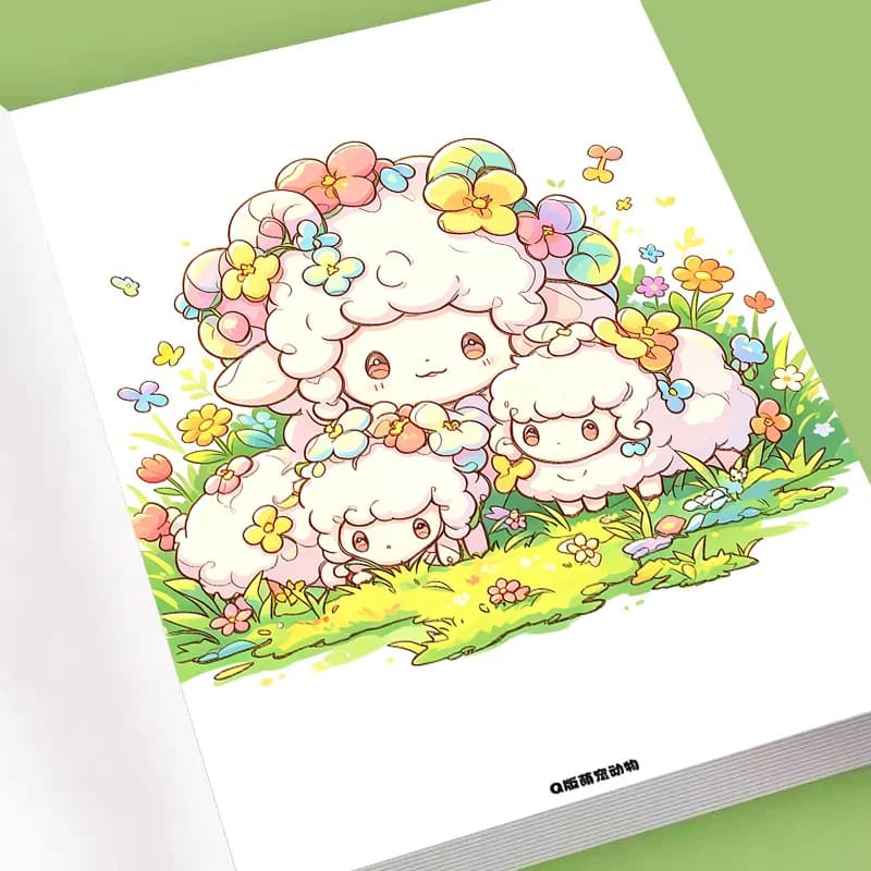 Cute Chibi Pet Animals Manga Drawing Tracing Book, Kawaii Cartoon Sketch & Coloring Practice for Beginners