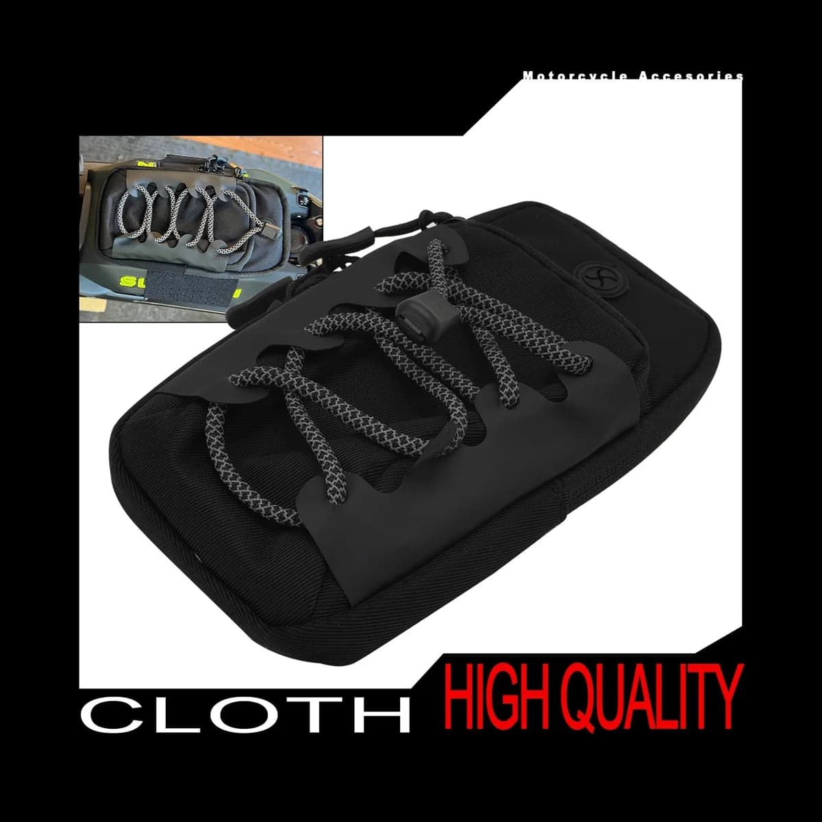 Borsa portaoggetti per telaio anteriore moto per Surron Sur-Ron Light Bee S/X Segway X160/X260 Dirt Bike elettrica