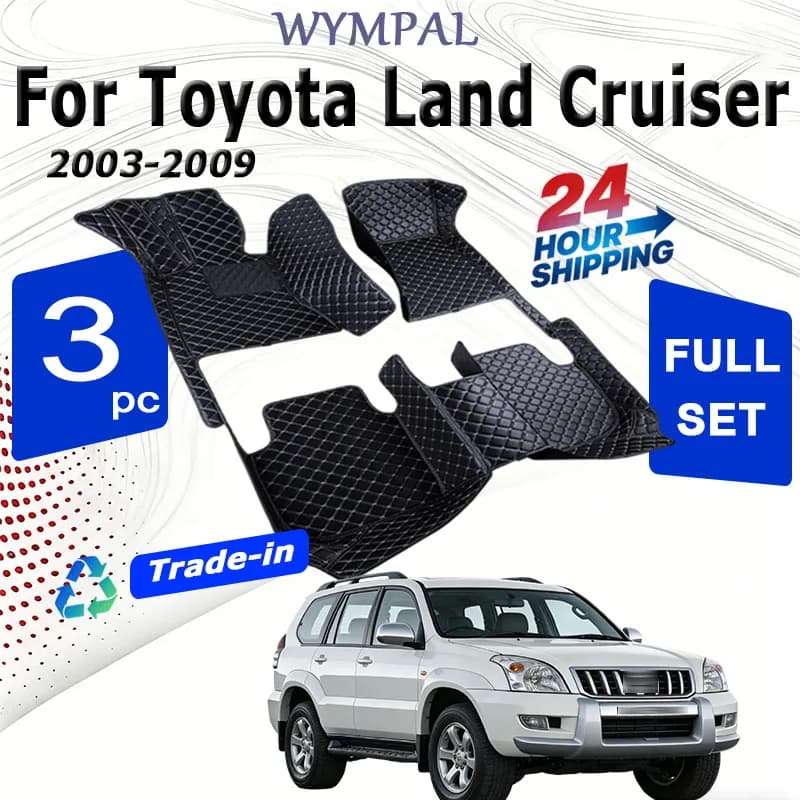 Tappetino auto per Toyota Land Cruiser Prado 2003 ~ 2009 5 posti tappeto impermeabile tappetini auto tappeto accessori auto LC70 LC90 LC120 LC150