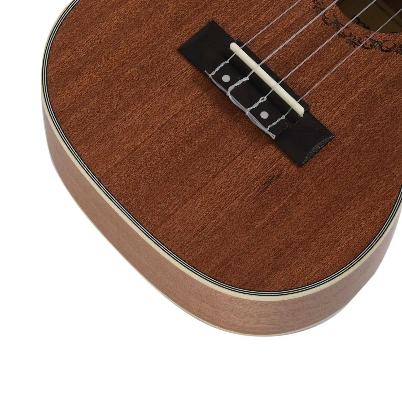 ABVE-Ukulele Guitar Uke Sapele Rosewood 4 Strings Hawaiian Guitar Uku Acoustic Guitar Ukelele (23 Inch)