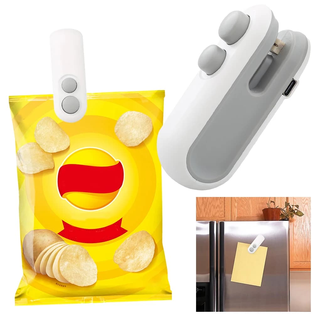 Mini sigillatrice per sacchetti di calore Sigillatrice portatile ricaricabile Mini sigillatrice portatile Sigillatrice termica per sacchetti di plastica per imballaggi alimentari