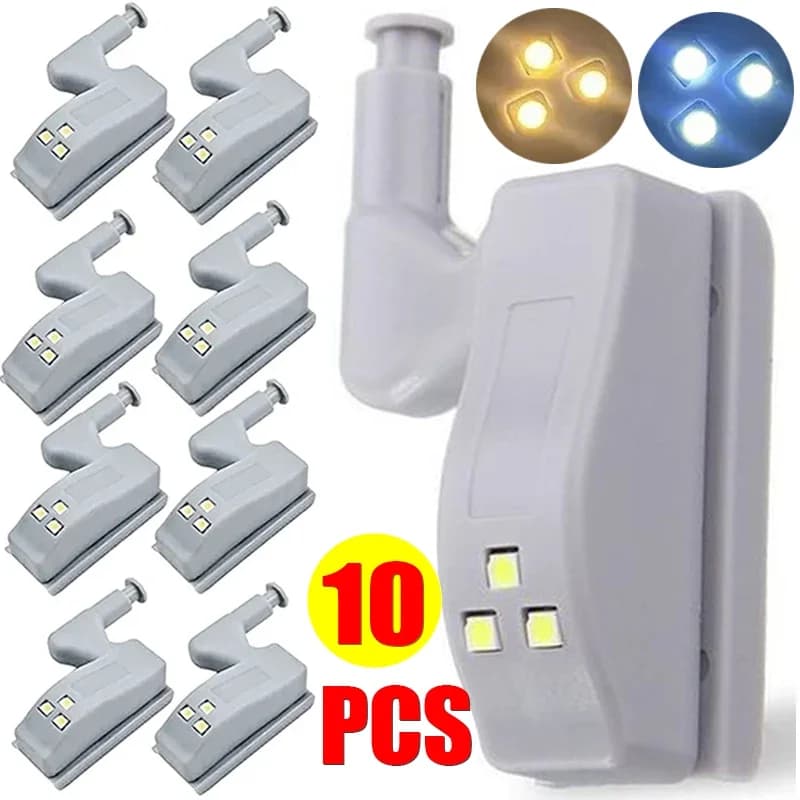 10/1 pz LED Cerniera Interna Lampada Armadio Luce di Induzione Universale Armadio Armadio Luci del Sensore Camera Da Letto Cucina Armadio Notte Lam
