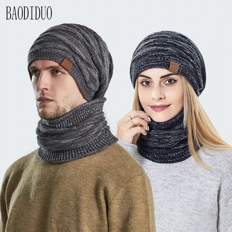 Xinbaoguan 60% acrilico 9846 Europeo e americano autunno e inverno unisex popolare cappello di lana caldo cappello lavorato a maglia cappello pullover
