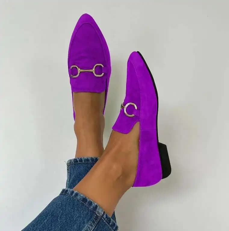 Scarpe con tacco piatto da donna Mocassino con tacco basso Mocassino Scarpe casual