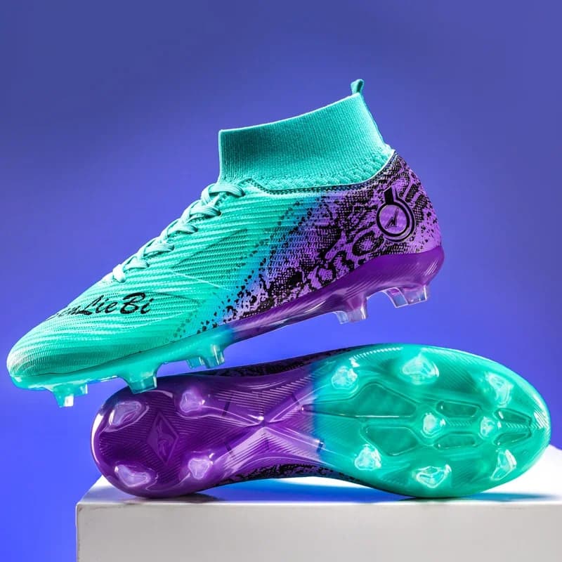 Nuovi Scarpini da Calcio per Uomo, Scarpe Sportive da Allenamento per Adulti, Tacchetti Lunghi per Ragazzi, Antiscivolo, Traspiranti, Comode per Partite