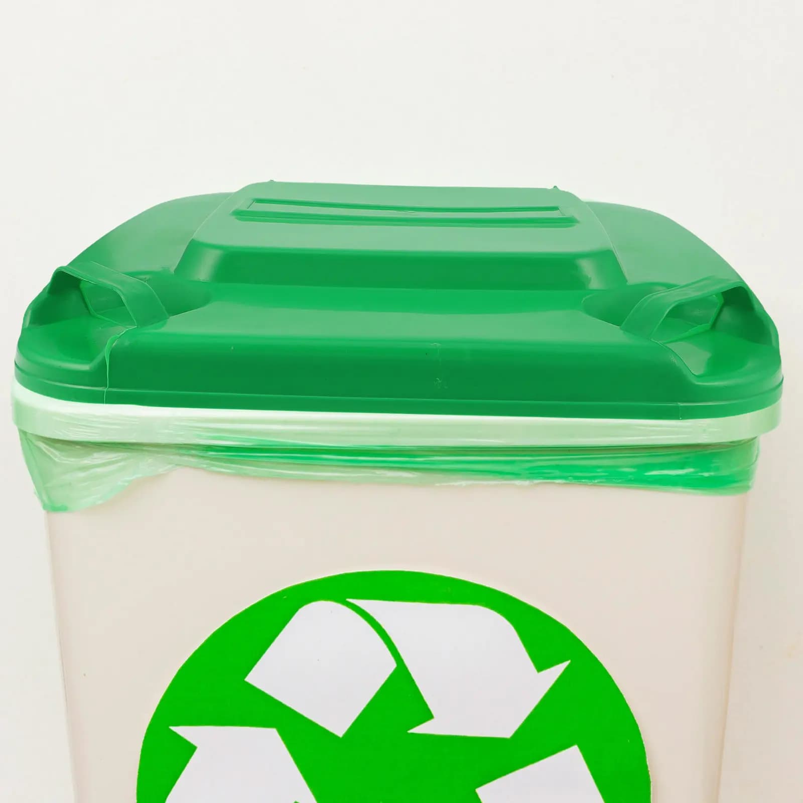 Coperchio di Ricambio per Bidone della Spazzatura da Esterno 50L, Coperchio Ribaltabile Resistente per Rifiuti da Giardino, Sanificazione e Riciclo